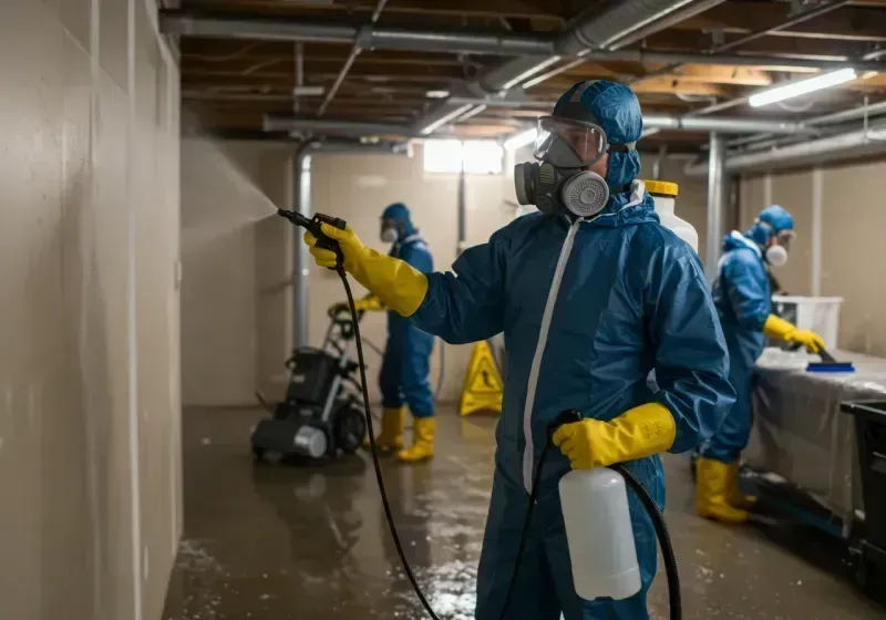 Basement Sanitization and Antimicrobial Treatment process in Uhland, TX